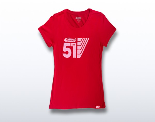 EIBACH T-SHIRT 51LINE DAMEN ROT - GRÖSSE S - W9905-2-44